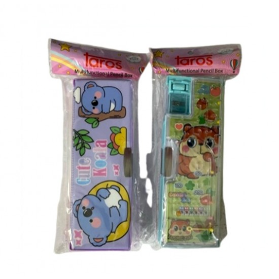 Taros Hayvanlar Tiltli Çok Fonksiyonlu Kalemkutu 8442 - 1 adet