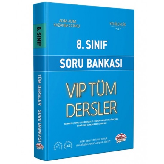 Editör 8.Sınıf Tüm Dersler Soru Bankası