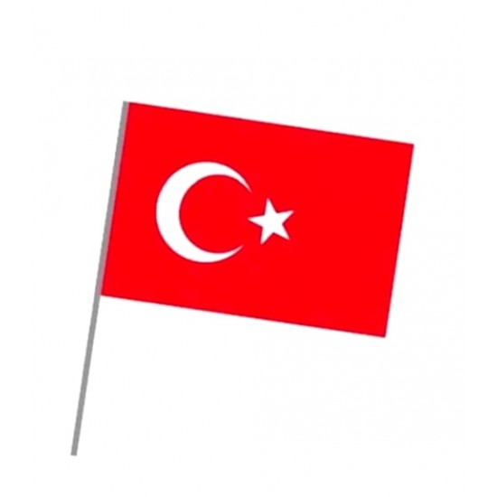 Sopalı Kağıt Bayrak Küçük - 10 adet