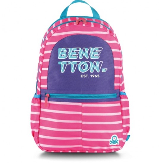 Benetton Sırt Çantası Pembe Kod:03752 Okul Çantası Lisanslı Orijinal