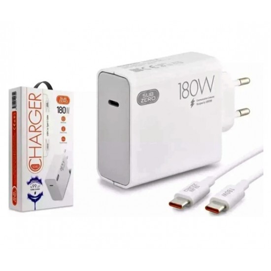 Sub Zero Usb-C To Type-C 180W Şarj Aleti Sg82