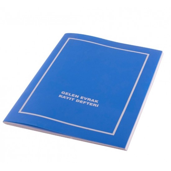 Gelen Evrak Kayıt Defteri Plastik Kapak 40 Yaprak