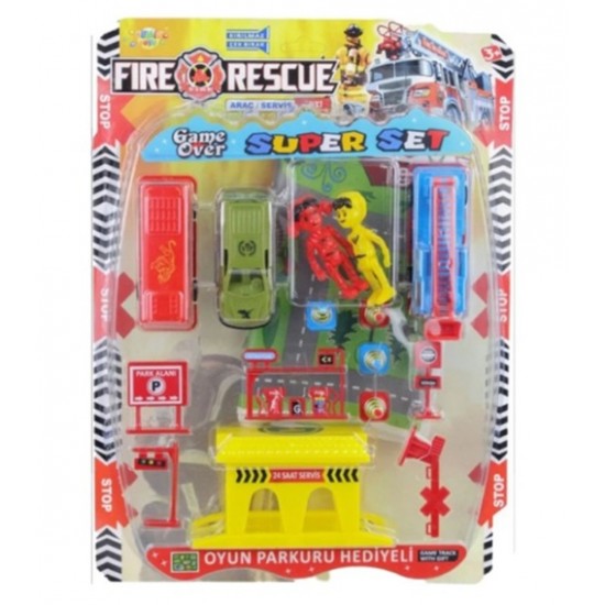 Demir Toys Garajlı İtfaiye Seti Dmr-135
