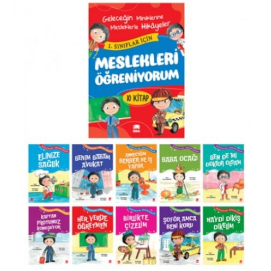 Ema - Çocuk Meslekleri Öğreniyorum Hİkaye - 19x27 cm - 4 Farklı Kitap