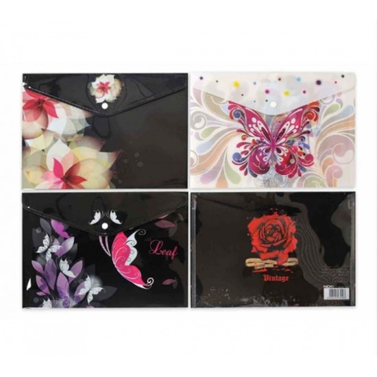 Noki Baskılı Çıtçıtlı Dosya Evrak Zarfı Genç - 2 adet