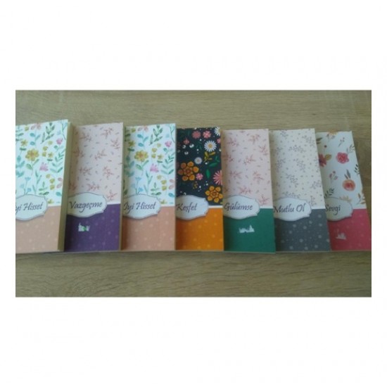 Dilman Not Defteri Çiçek Serisi 9X16 50 Yaprak Düz - 2 adet