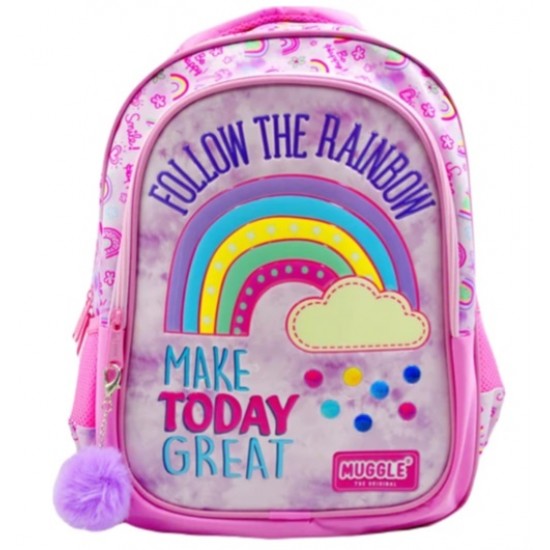 Muggle Sırt Çantası Soft Rainbow Pembe Mu-6696