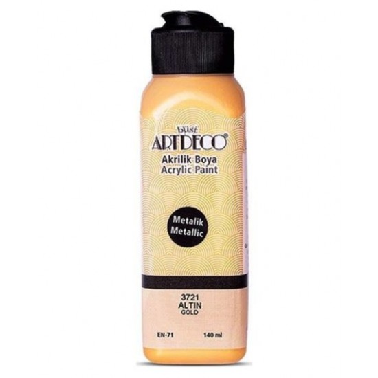 Artdeco Metalik Akrilik Boya 140 Ml Altın