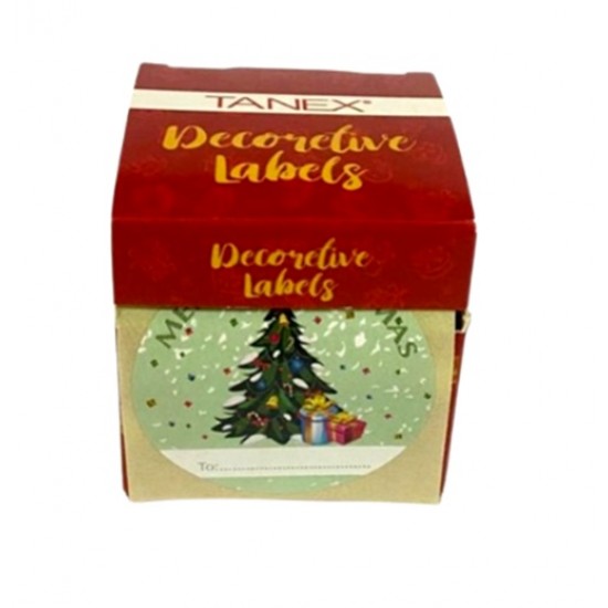 Tanex Noel Hediye Kutu Etiketi 24Lü Cgs-809 - 3 adet