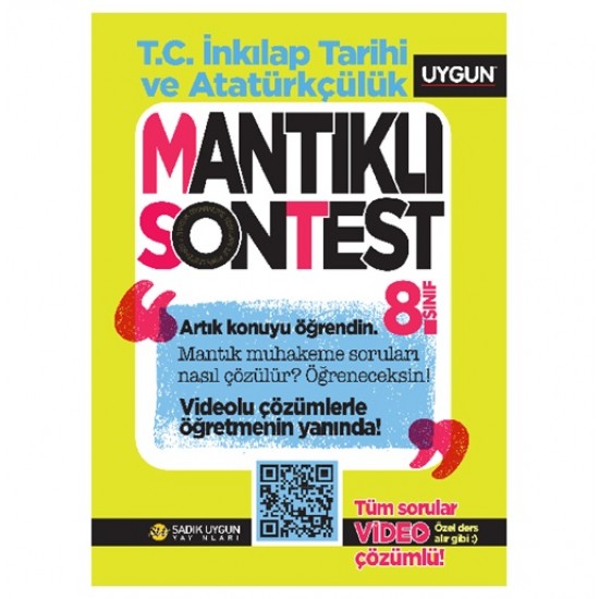Sadık Uygun 8.Sınıf İnkılap Tarihi Mantıklı Sontest