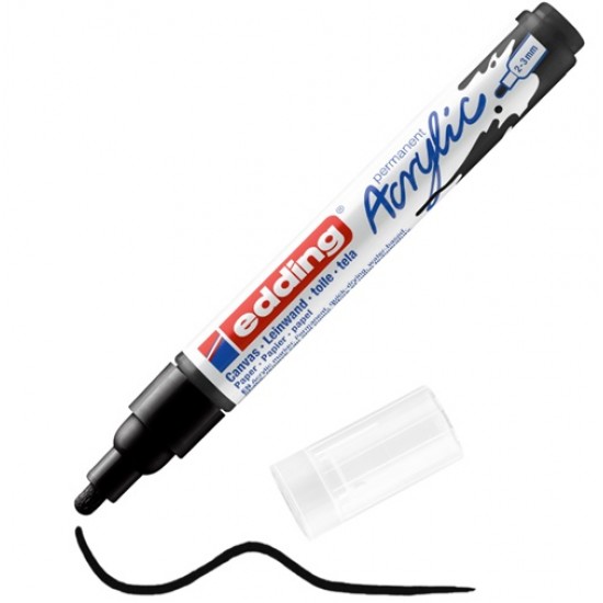 Edding Akrilik Markör Kalem Siyah