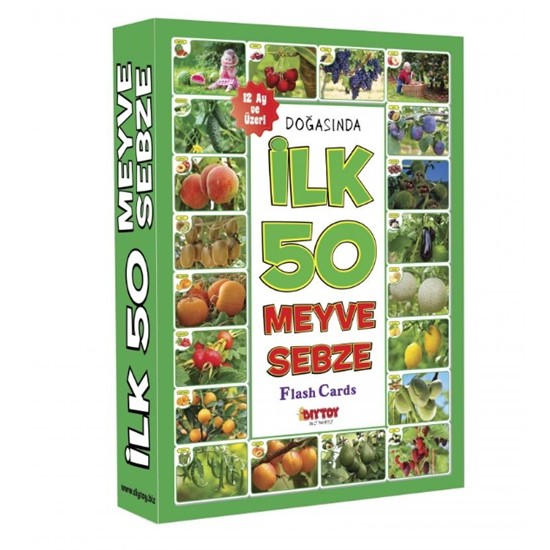 Diytoy İlk 50 Meyve Sebze Kartları Seti