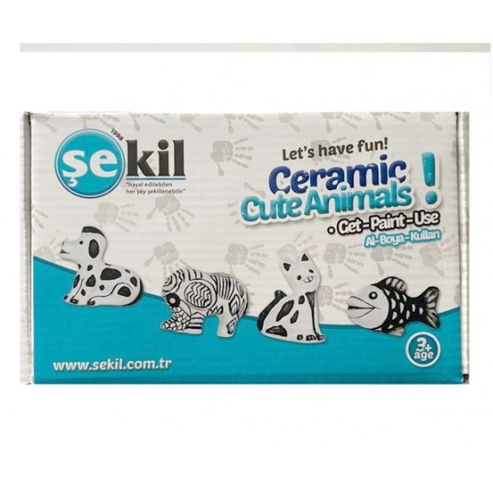 Şekil Sevimli Hayvanlar Boyama Seti