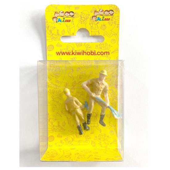 Kiwi Maket İşçi Figürü Çift 4Cm