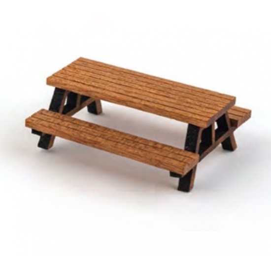 Kiwi Maket Ahşap Bank Çift 4Cm