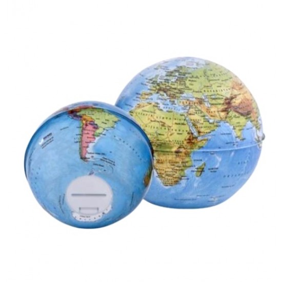 Gürbüz Mini Küre Kalemtraşlı Fiziki Hayvanlı 10Cm Yer Küresi