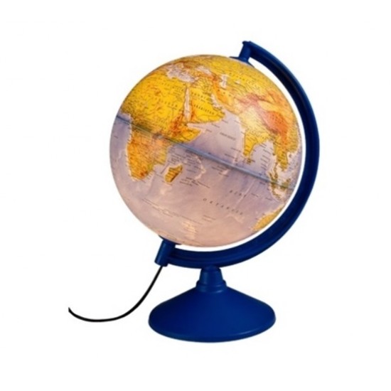Gürbüz Globe Fiziki Siyasi Küre Işıklı 20Cm Yer Küresi
