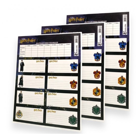 Keskin Color Harry Potter Etiket 3 sayfa 24 adet