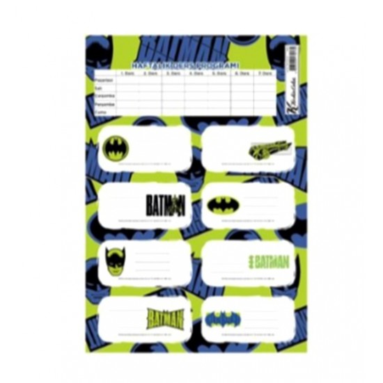 Keskin Color Batman Etiket 3 sayfa 24 adet