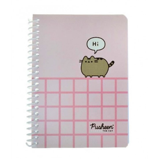 Keskin Color Pusheen A6 80 Yaprak Çizgili Spiralli Bloknot Not Defteri Lisanslı