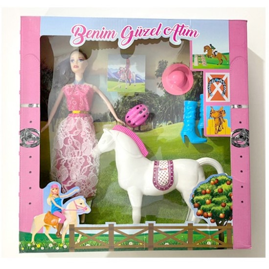Nazar Toys Atlı Bebek Aksesuarlı Kutulu Atl-60