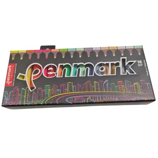Penmark Fosforlu Kalem Seti 16Lı 4 Neon 4 Pastel 4 Tropik 4 Simli