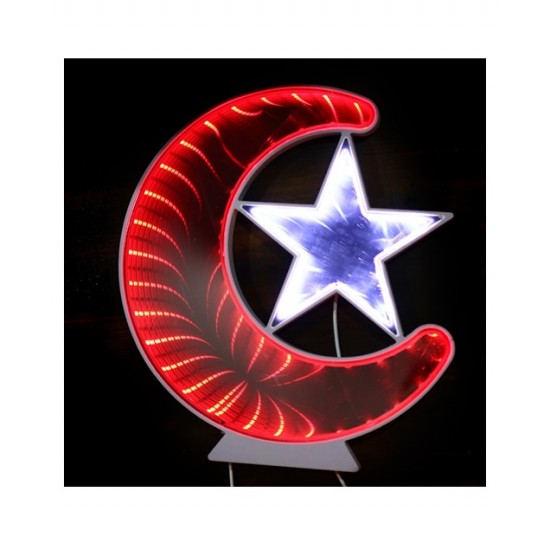 Bigen Işıklı Bayrak Ay-Yıldız Item-808