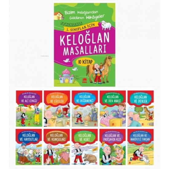 Ema - Keloğlan Masalları Hikaye Seti 1.Sınıf 10Lu Büyük