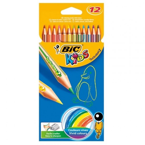 Bic Tropicolors Kuru Boya Kalemi 12Li