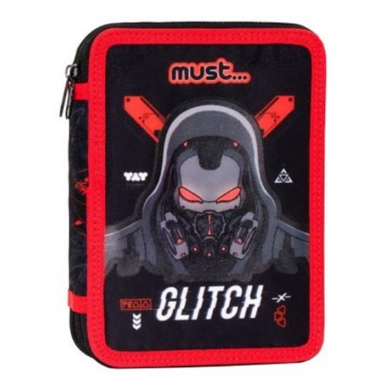 Diakakiç Çift Katlı Kalemlik İçi Dolu Glitch