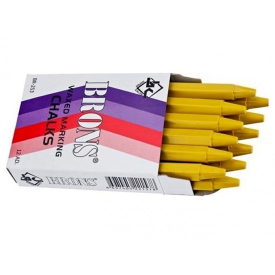 Brons Tebeşir Yağlı 12Li Sarı - 2 adet