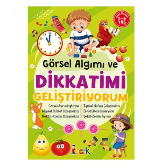 Locrk Çocuk - Görsel Algımı Ve Dikkatimi Geliştiriyorum 5-6 Yaş