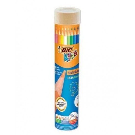 Bic Kids Kuru Boya 12Li Metal Tüp