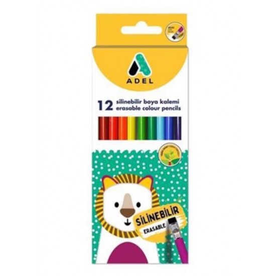 Adel Kuru Boya Kalemi Tam Boy 12Li - 4 adet