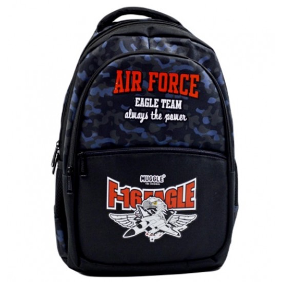 Muggle Sırt Çantası Planes Siyah Mu-9659