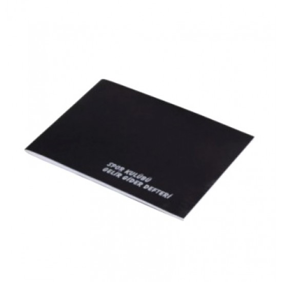 Spor Kulübü Gelir Gider Defteri Plastik Kapak 20X28