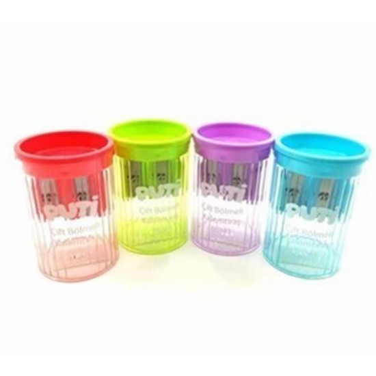 Puti Kalemtraş Çift Bölmeli Viv-06383 - 4 adet