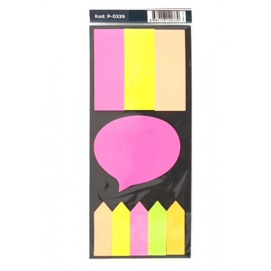 Fixpoint Şekilli Yapışkanlı Postit Seti - 2 adet