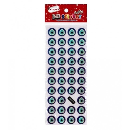 Ticon Sticker Nazar Boncuğu - 3 adet
