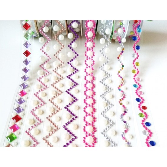 Dress Up Taşlı Bant 50 Cm Tekli