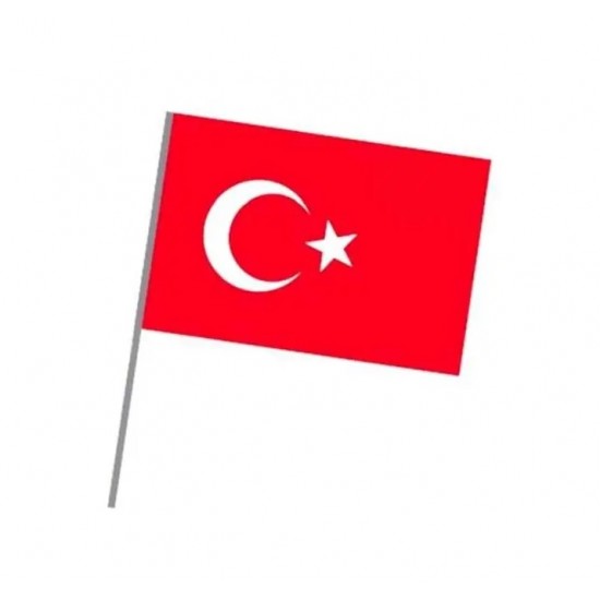 Sopalı Kağıt Bayrak Büyük 10 Adet