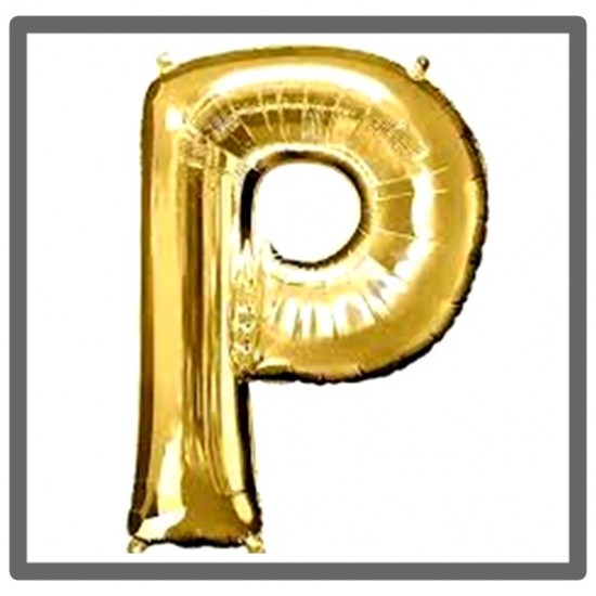 Folyo Balon Altın P Harfi 100 Cm