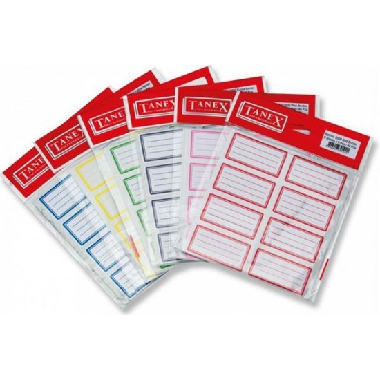 Tanex Okul Etiketi 5Li - 3 paket
