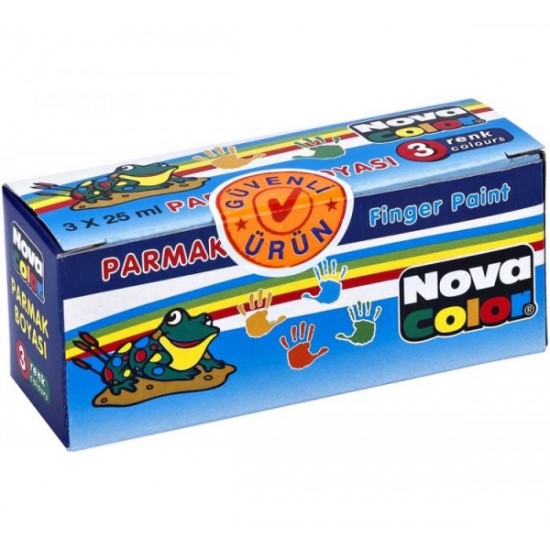 Nova Color Parmak Boyası 3Lü Takım 25Cc