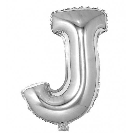 Folyo Balon Gümüş J Harfi 100 cm