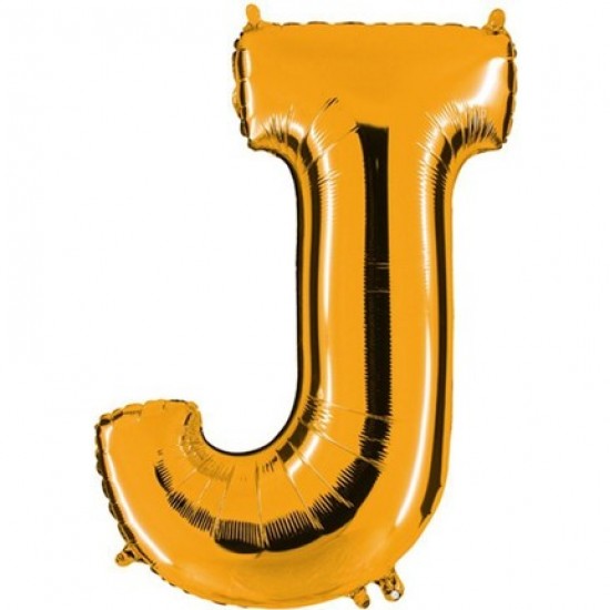 Folyo Balon Altın J Harfi 100 cm