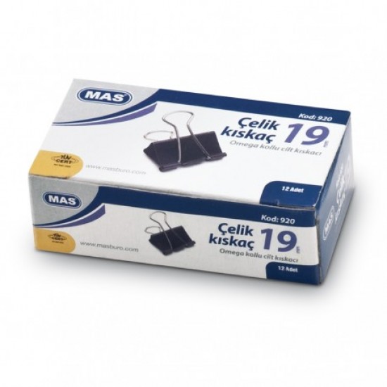 Mas Çelik Kıskaç 19 Mm 1 Düzine