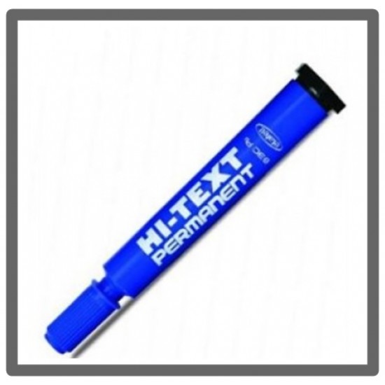 Hı-Text Permanent Kalem Yuvarlak Uç Mavi - 2 adet