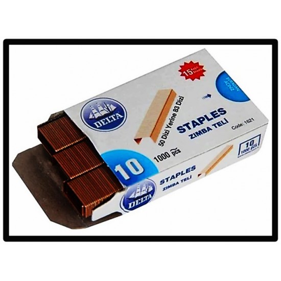 Delta Zımba Teli No:10 Bakır - 10 paket