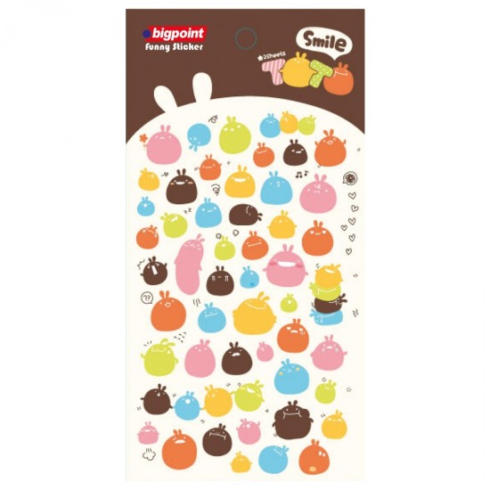 Bigpoint Sticker Tot Smile - 3 adet
